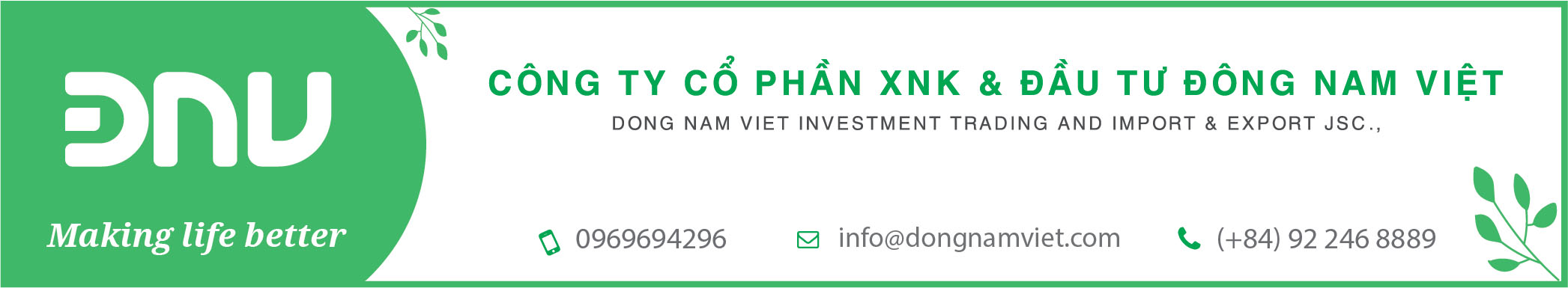 CÔNG TY CP XUẤT NHẬP KHẨU & ĐẦU TƯ ĐÔNG NAM VIỆT